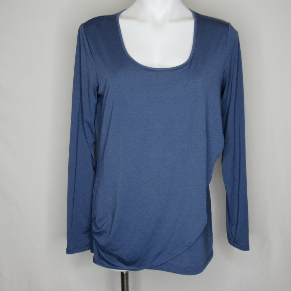 Athleta Blue Long Sleeve MOONBEAM Long Sleeve Tee Women's M Medium